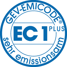 STAUF Klebstoff Multilayer ist mit dem Emicode EC1 plus, sehr emissionsarm, klassifiziert!