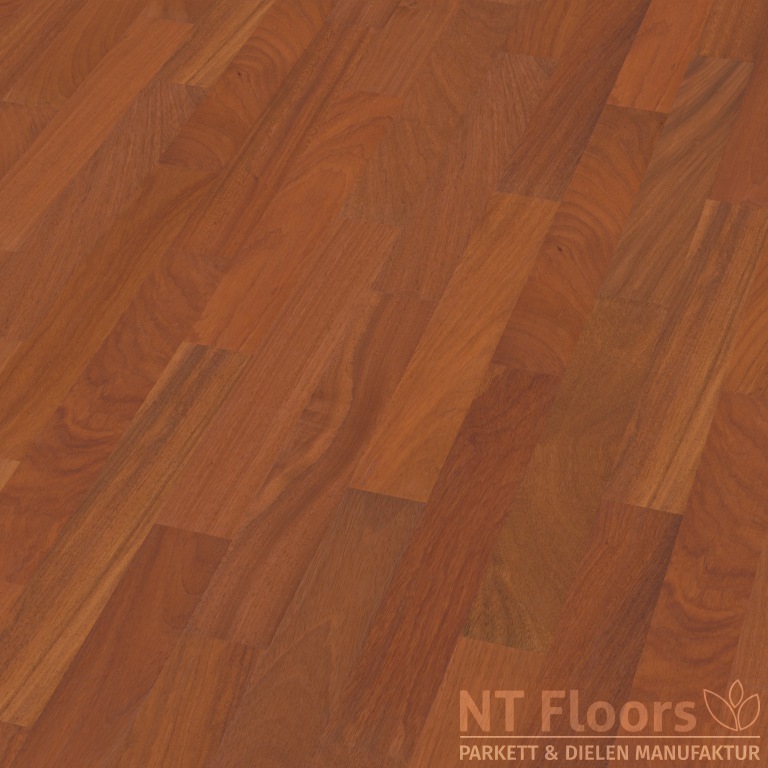 Stabparkett Doussie Afzelia 20mm - Sortierung: Natur - naturbelassen, roh - NT Floors Massivparkett