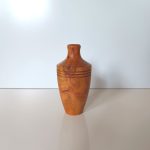 Holzvase Amphore Miniatur - Blumenvase aus Kirsche europäisch - für Trockengräser und Trockenblumen - von Hand gedrechselt - Fründ Massivholz Design