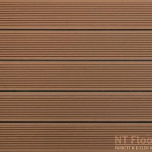 WPC Hohlkammer Terrassendielen hellbraun - HOLO 4 gerillt (Sichtseite) - NT Floors Leipzig