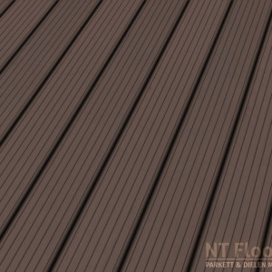WPC Terrassendiele dunkelbraun genutet - SOLID dunkelbraun genutet (Sichtseite) - NT Floors Leipzig
