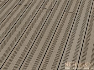 WPC Terrassendiele französisch kieselgrau - SOLID französisch (Sichtseite) - NT Floors Leipzig
