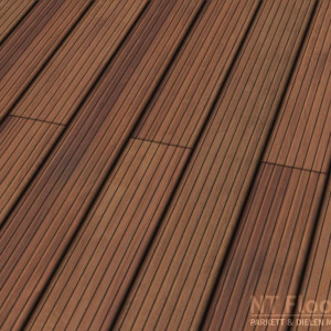Holz Terrassendiele Cumaru genutet 21x145mm PRIME KD - Sichtseite genutet - NT Floors Leipzig