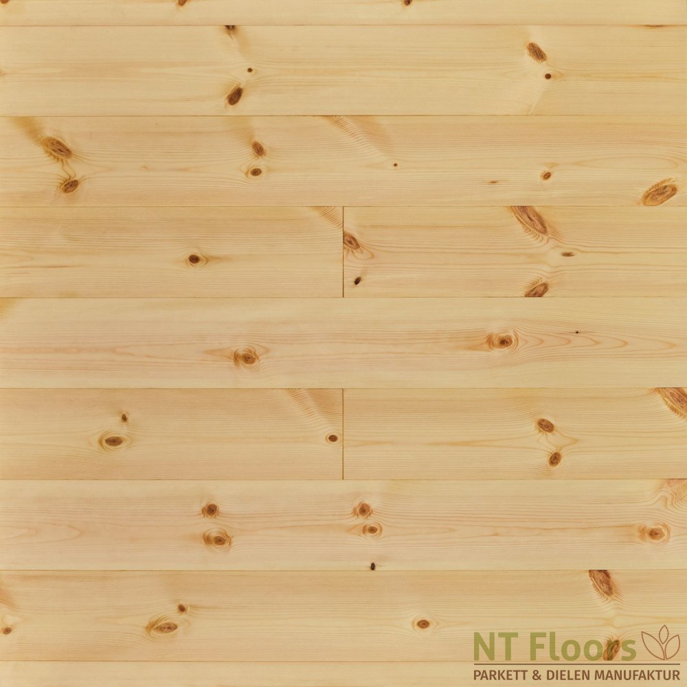 Kiefer Massivholzdiele 21x133mm - geschliffen oder gebürstet, Pure R101 endgeölt - NT Floors Parkett & Dielenmanufaktur Leipzig