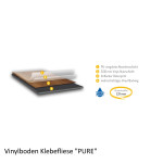 Vinylboden Klebefliese PURE 2,0mm - PU Nutzschicht 0,30mm - NaBo Parkett Leipzig
