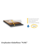 Vinylboden Klebefliese PURE 2,5mm - PU Nutzschicht 0,55mm - NaBo Parkett Leipzig
