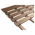 Dielenfix Montage - Dielenfix auf der Unterseite versetzt an Vorder- und Hinterkante der jeweiligen Terrassendiele verschrauben Dielenfix Montage - Dielenfix auf der Unterseite versetzt an Vorder- und Hinterkante der jeweiligen Terrassendiele verschrauben