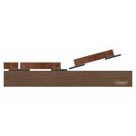 Dielenfix Montage - Terrassendielen umdrehen und Dielenfix unter die vorherige Diele stecken Dielenfix Montage - Terrassendielen umdrehen und Dielenfix unter die vorherige Diele stecken